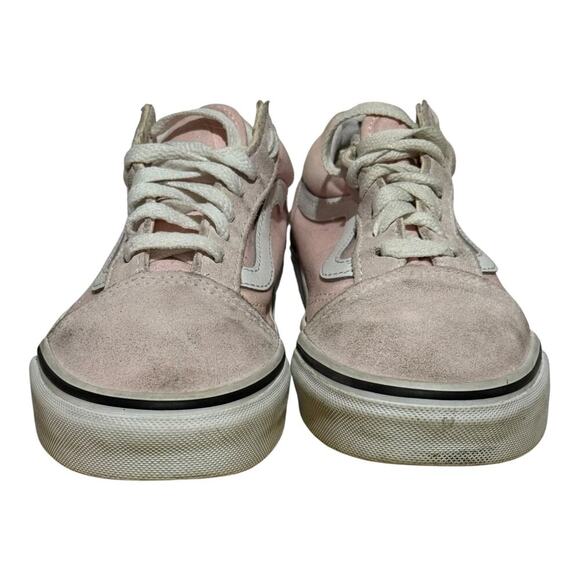 Vans Old Skool Pink Suede Canvas Women’s Size 6 Skate Sneakers - Picture 2 of 8